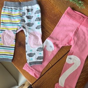 Charming Kids Leggings Set - Pink and Multicolor